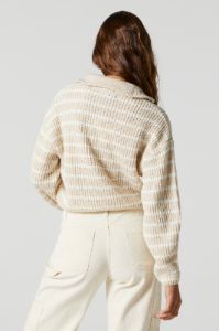 Chandail en tricot avec quart de fermeture à glissière sold by Urban Planet