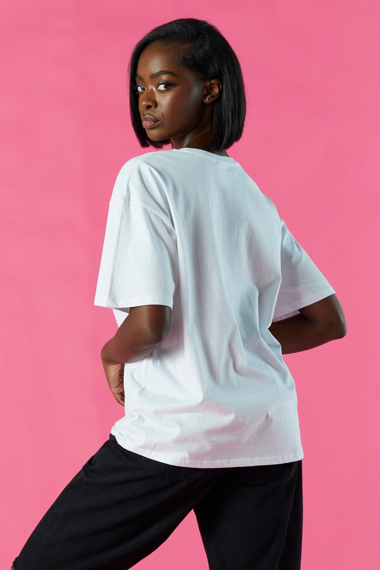 Barbie™ White Graphic Boyfriend T-Shirt sold by Urban Planet product image thumbnail 2