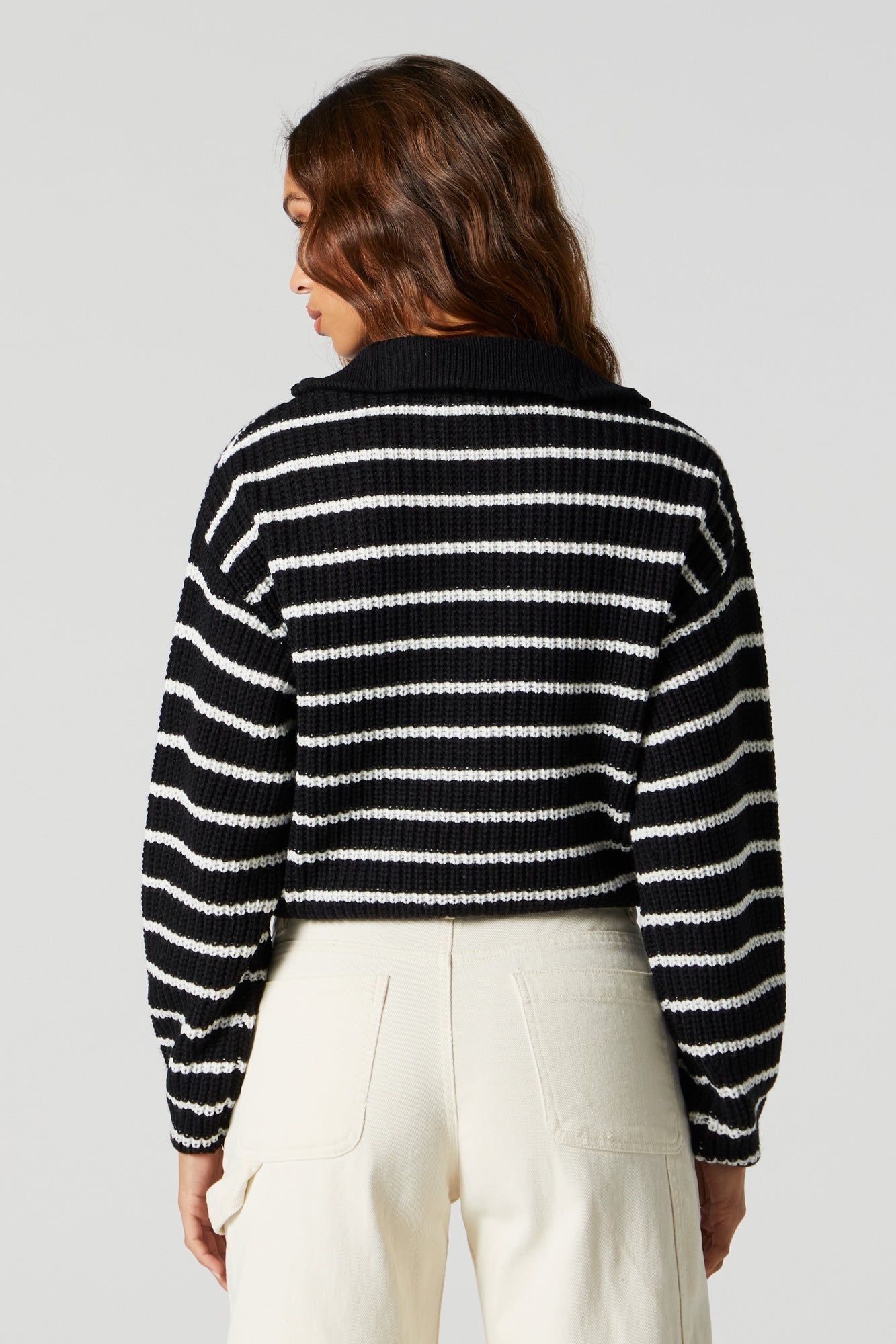 Chandail en tricot avec quart de fermeture à glissière sold by Urban Planet product image thumbnail 6