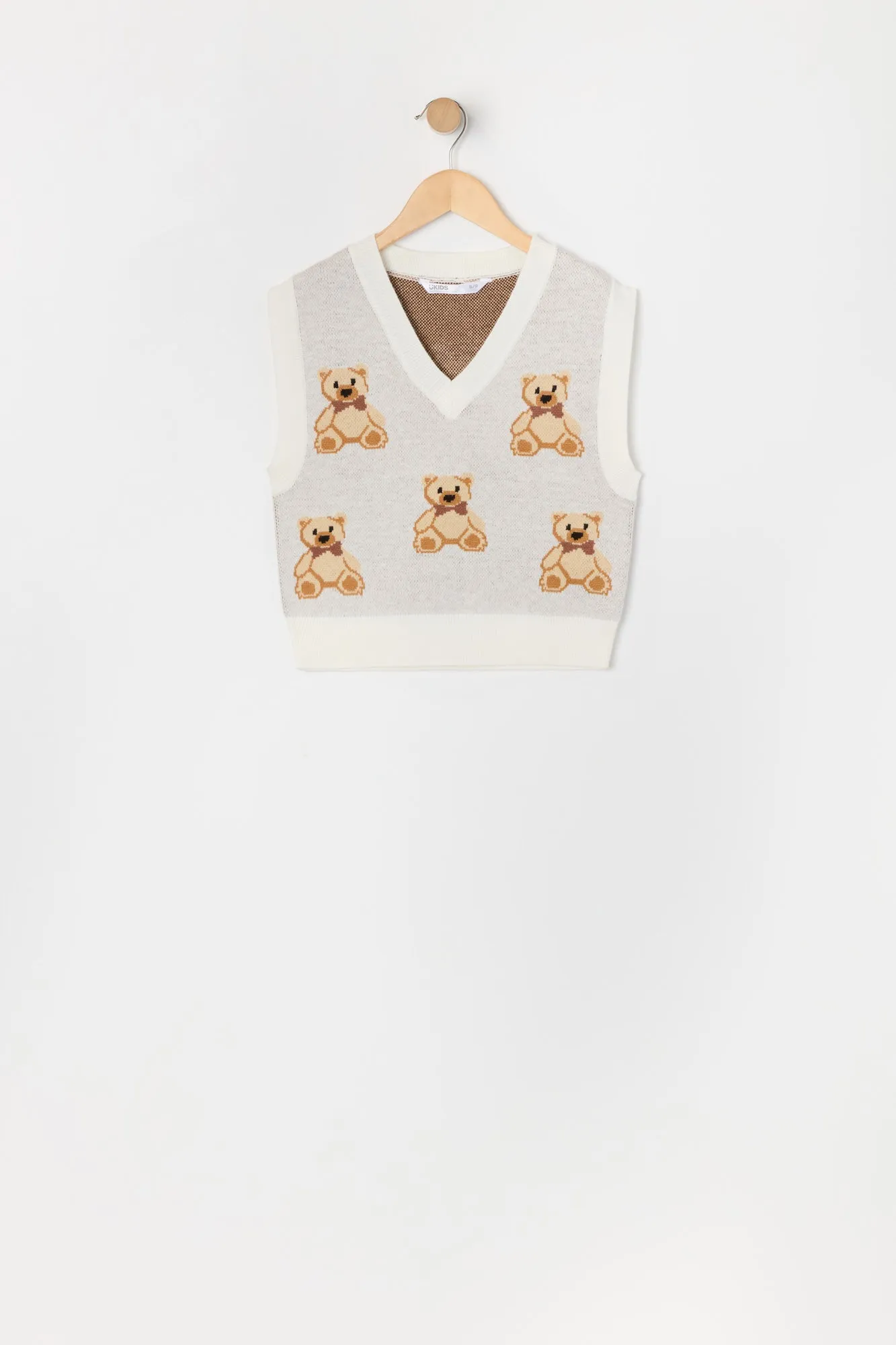 Veste en tricot avec motif Ourson pour fille sold by Urban Planet