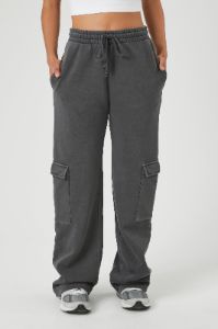 Fleece Wide Leg Cargo Pant sold by Urban Planet