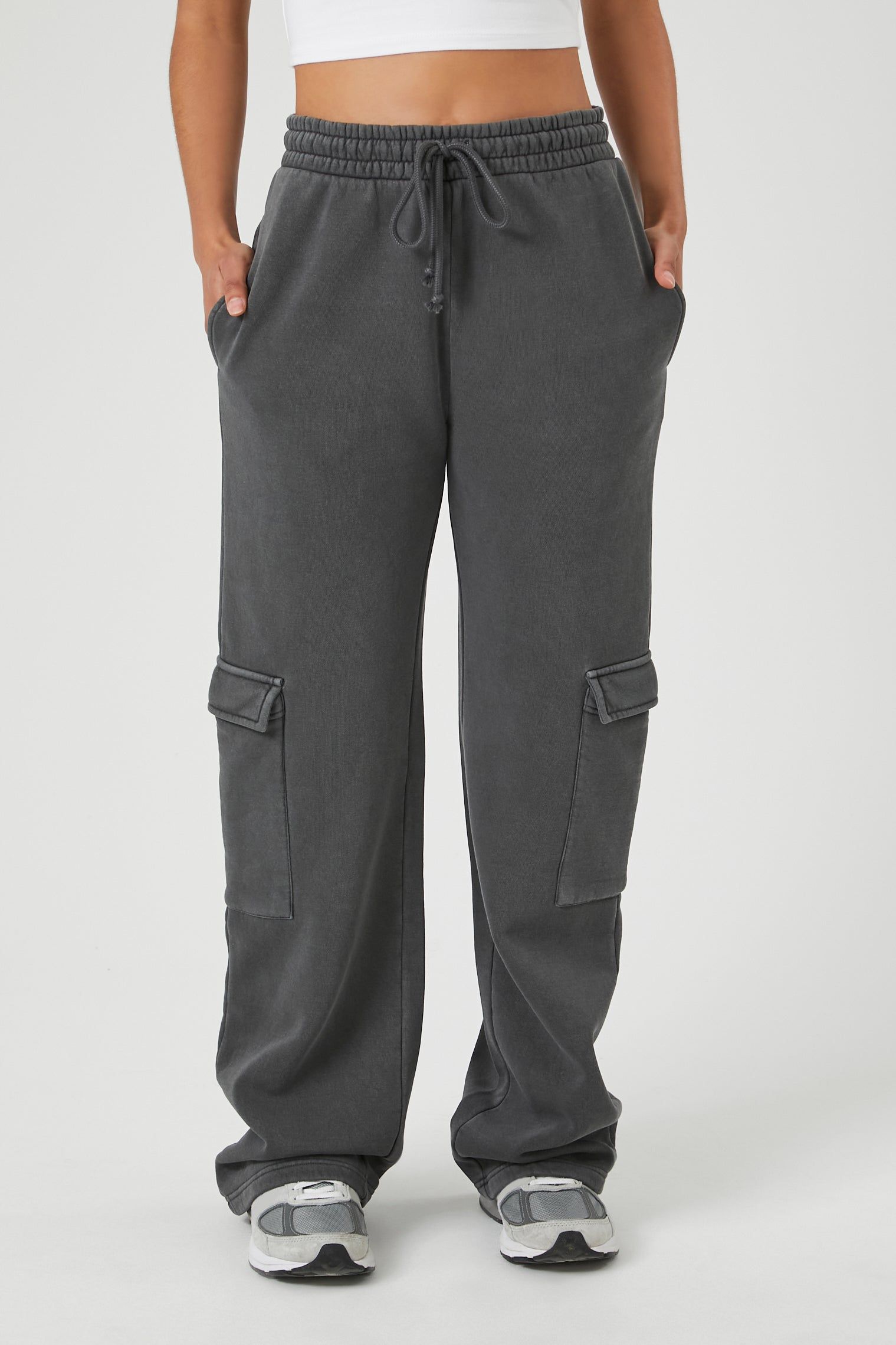 Fleece Wide Leg Cargo Pant sold by Urban Planet product image thumbnail 7