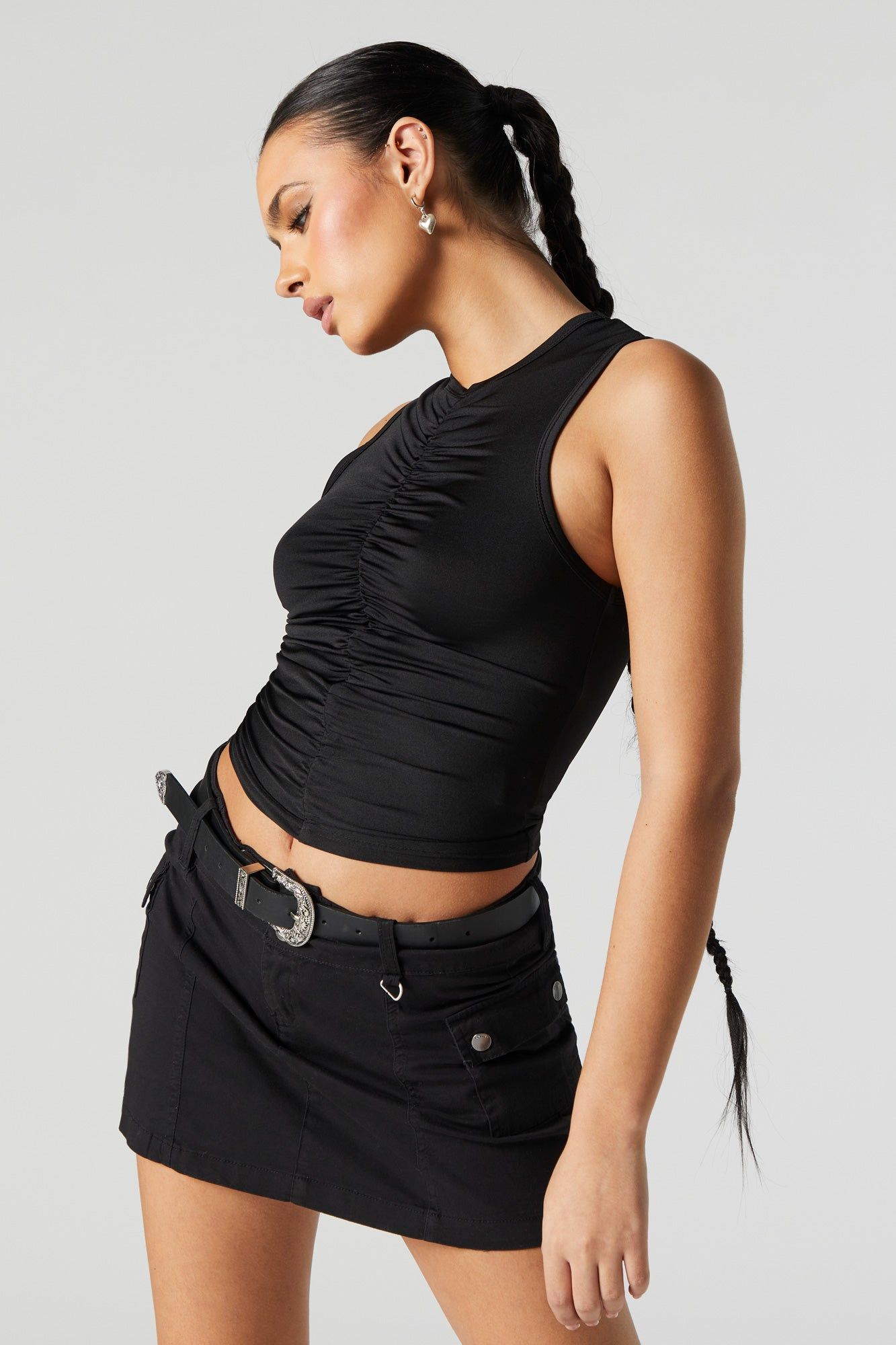 Contour Cinched Tank sold by Urban Planet product image thumbnail 5