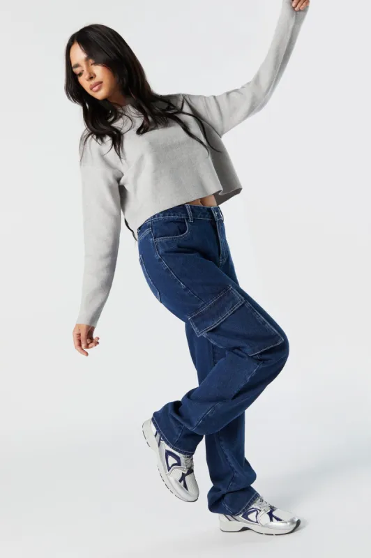 Dark Wash Everyday Cargo Jean made by Stitches