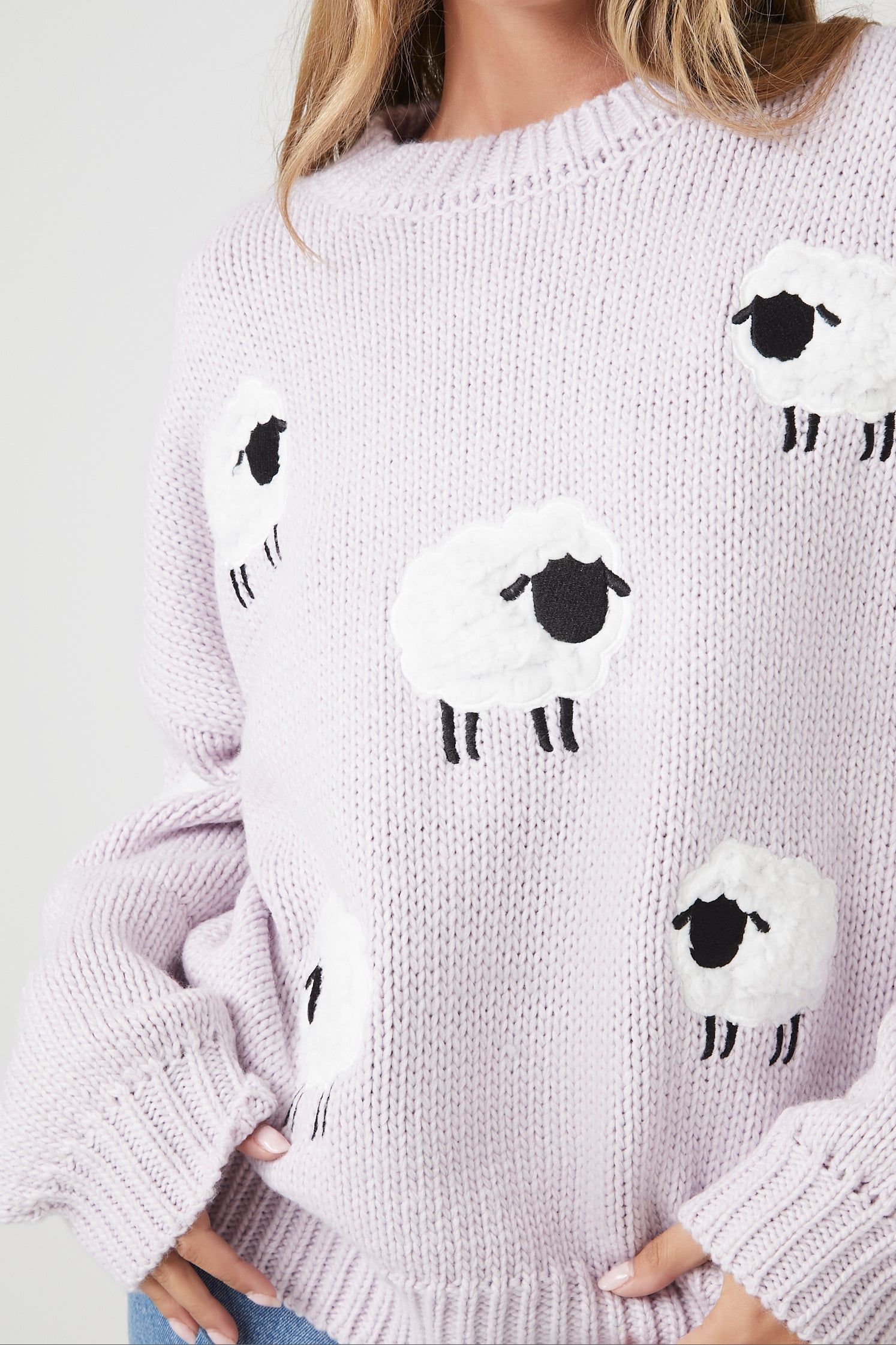 Chandail en tricot à imprimé Mouton sold by Urban Planet product image thumbnail 5