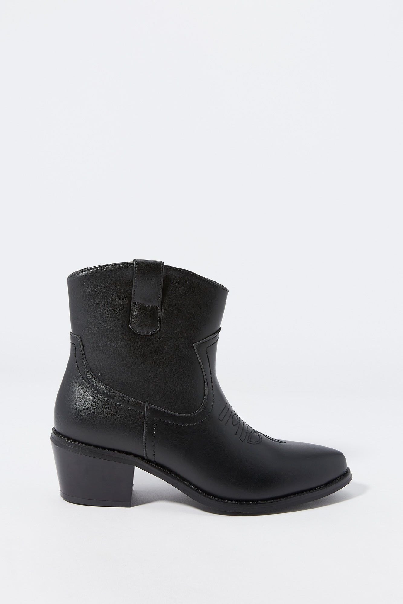 Faux Leather Ankle Cowboy Boot sold by Urban Planet product image thumbnail 2