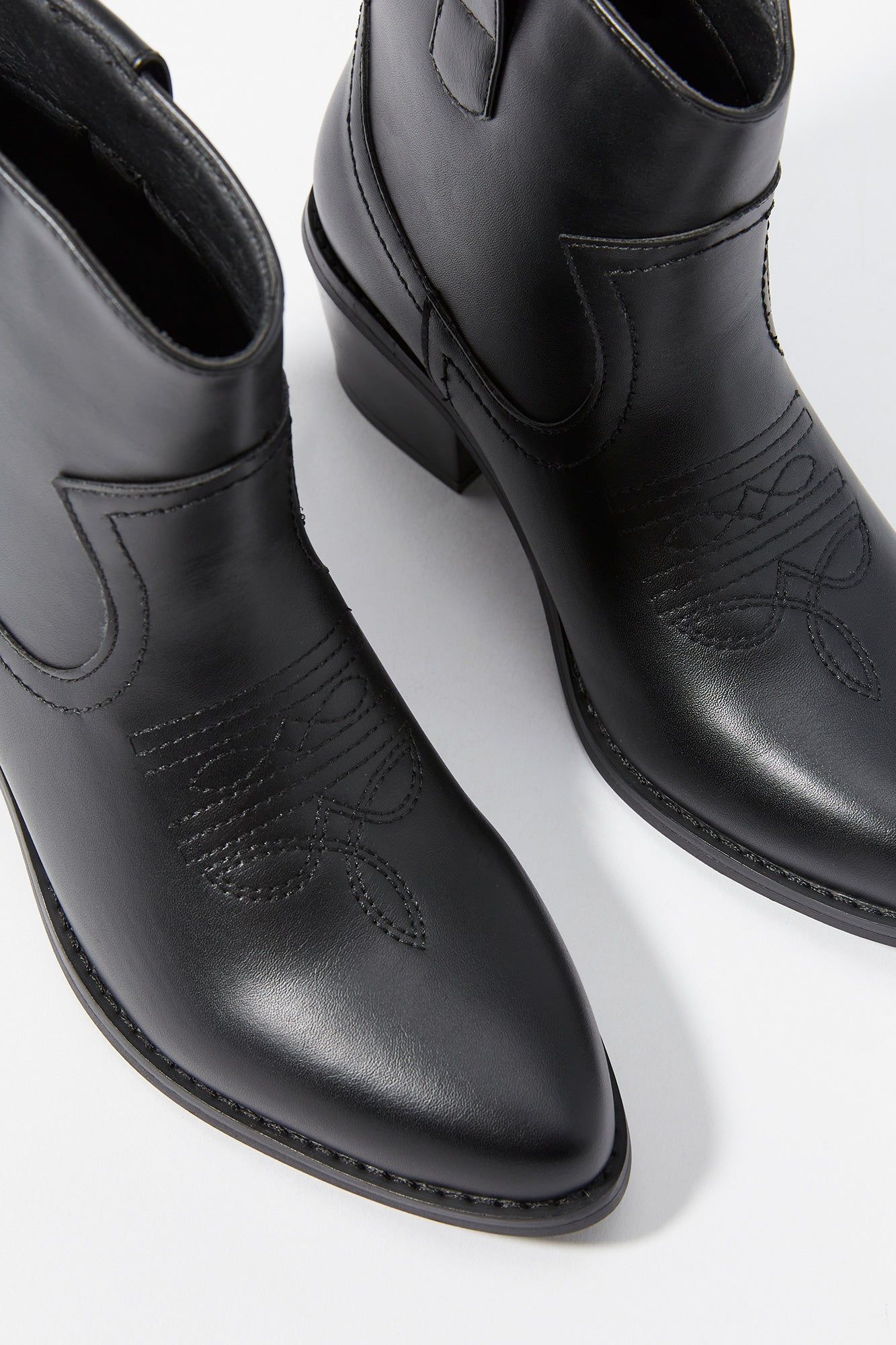 Faux Leather Ankle Cowboy Boot sold by Urban Planet product image thumbnail 4