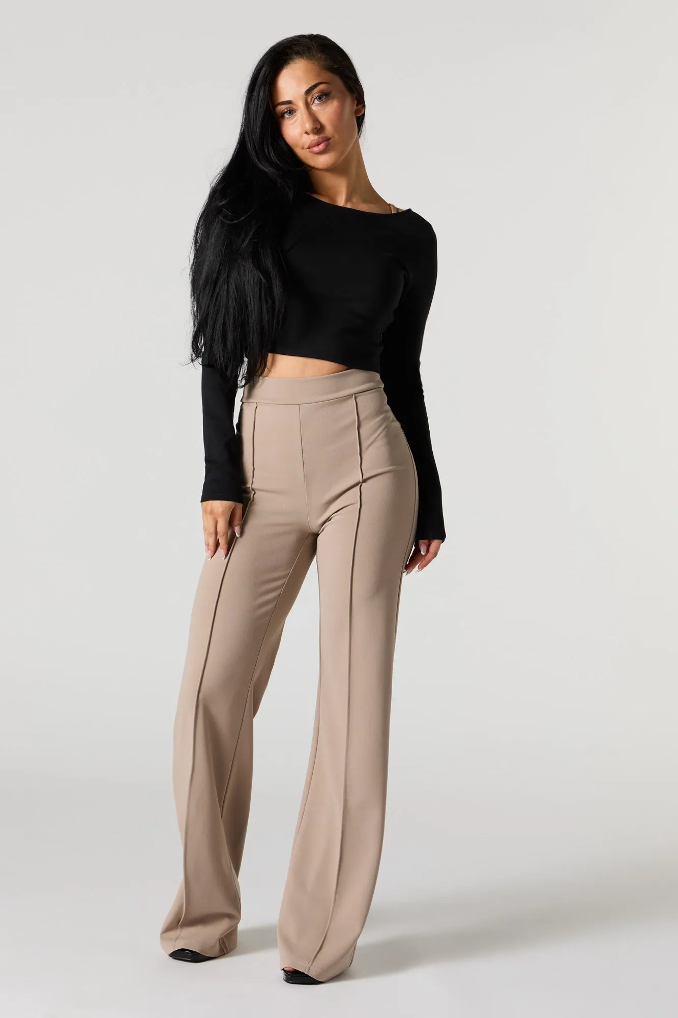 Pantalon habillé à jambe large avec surpiqûres sold by Urban Planet product image thumbnail 5