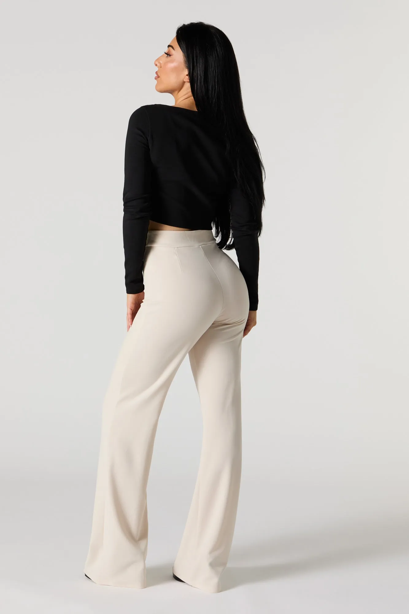 Pantalon habillé à jambe large avec surpiqûres sold by Urban Planet product image thumbnail 3