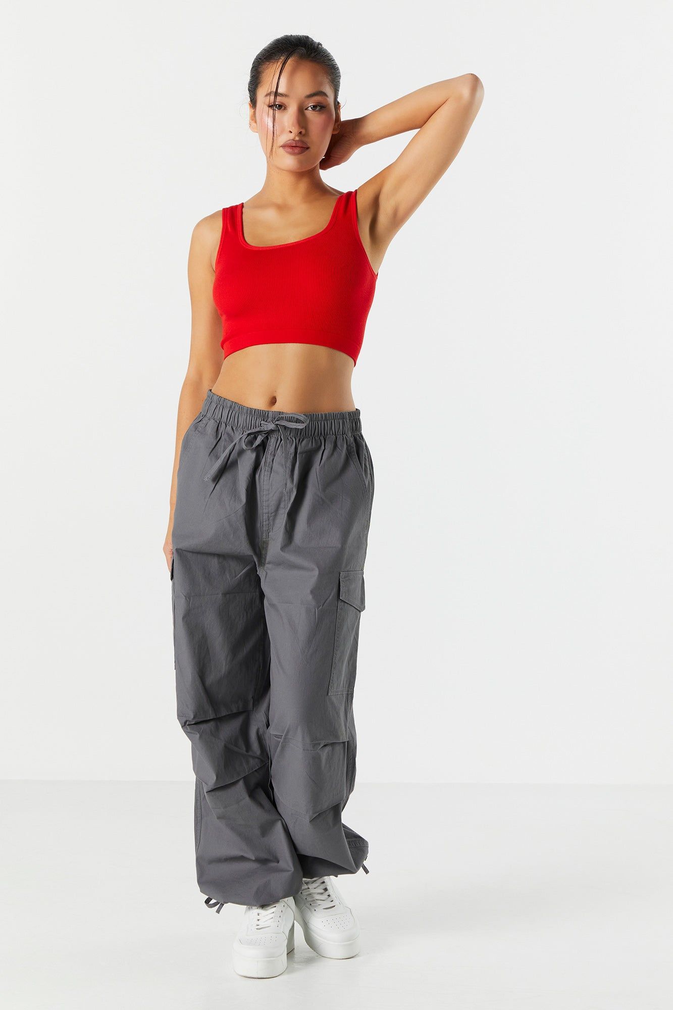 Coloured Fleece Cropped Zip-Up Hoodie sold by Urban Planet product image thumbnail 9