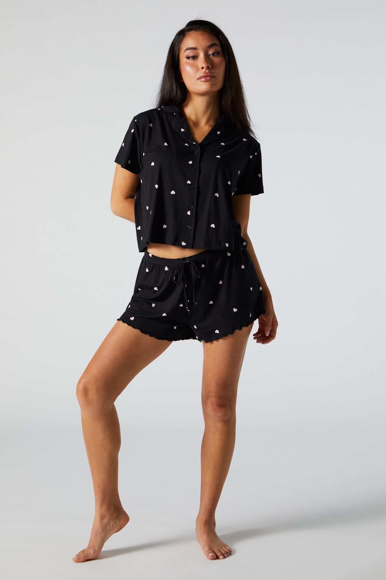 Ensemble pyjama avec motif brodé sold by Urban Planet product image thumbnail 3