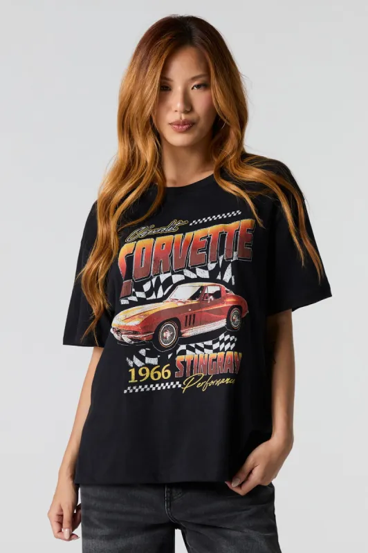 Corvette Stingray Graphic Boyfriend T-Shirt sold by Urban Planet