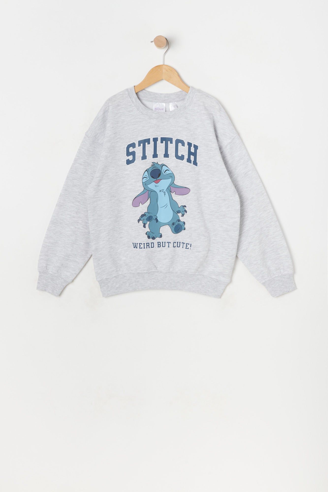 Girls Stitch Graphic Fleece Sweatshirt sold by Urban Planet