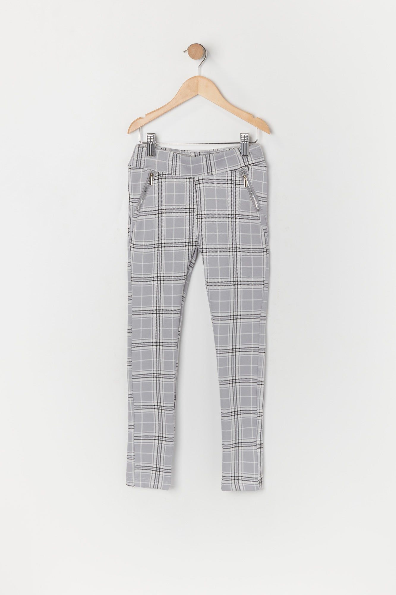 Girls Plaid Zip Pocket Legging sold by Urban Planet