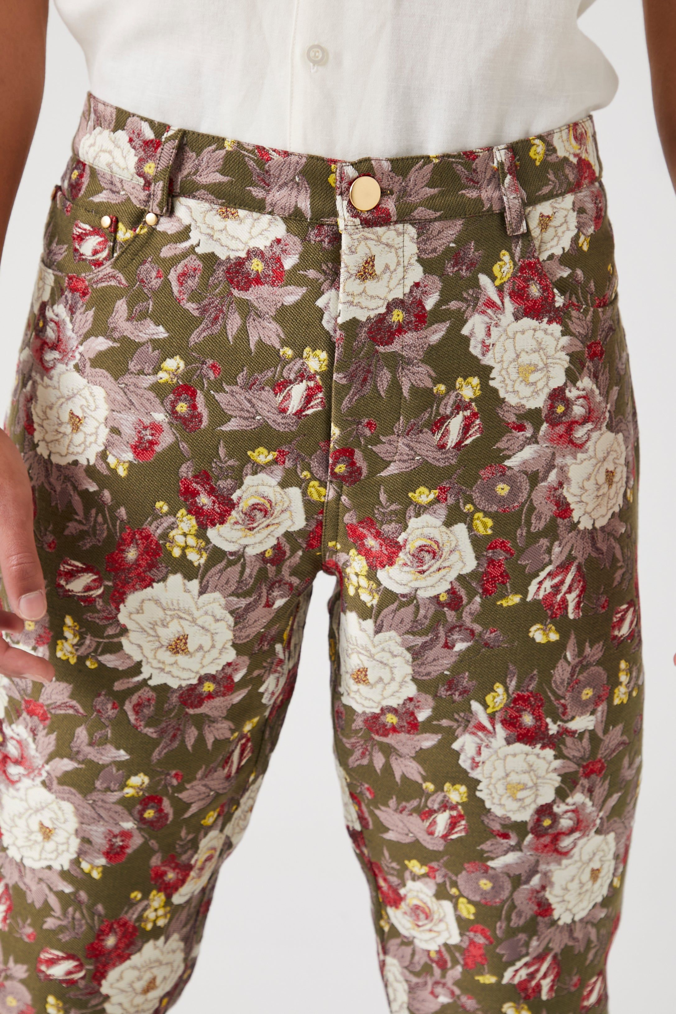 Pantalon fleuri avec motif jacquard sold by Urban Planet product image thumbnail 4