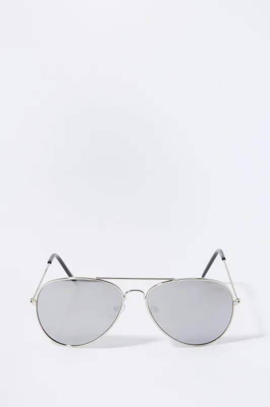 Rose Gold Aviator Sunglasses sold by Urban Planet