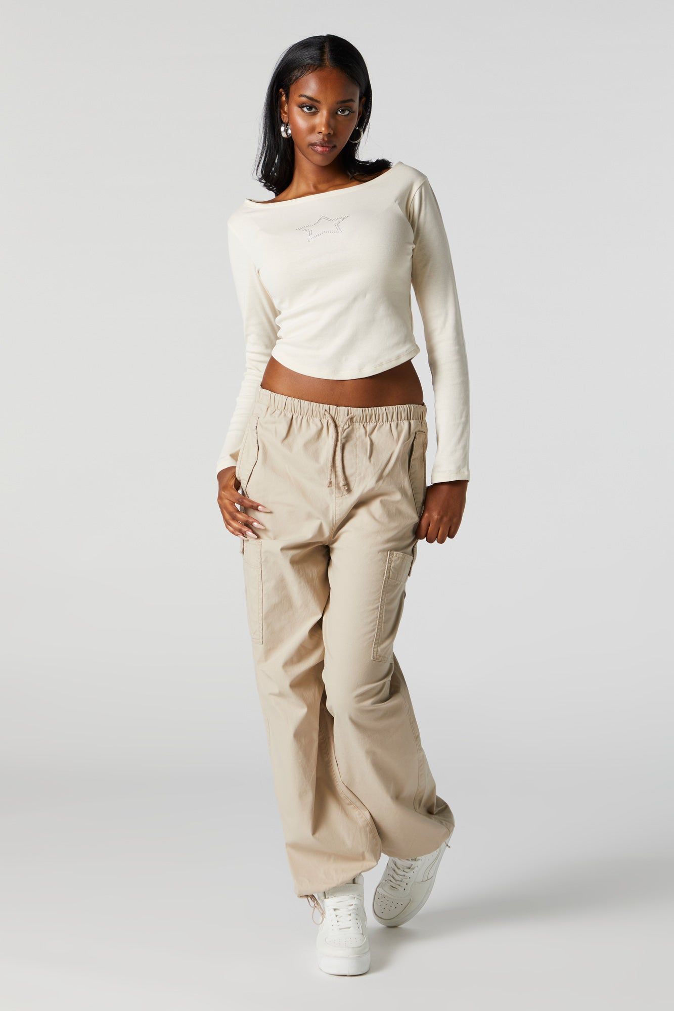 Rhinestone Star Long Sleeve Top sold by Urban Planet product image thumbnail 3