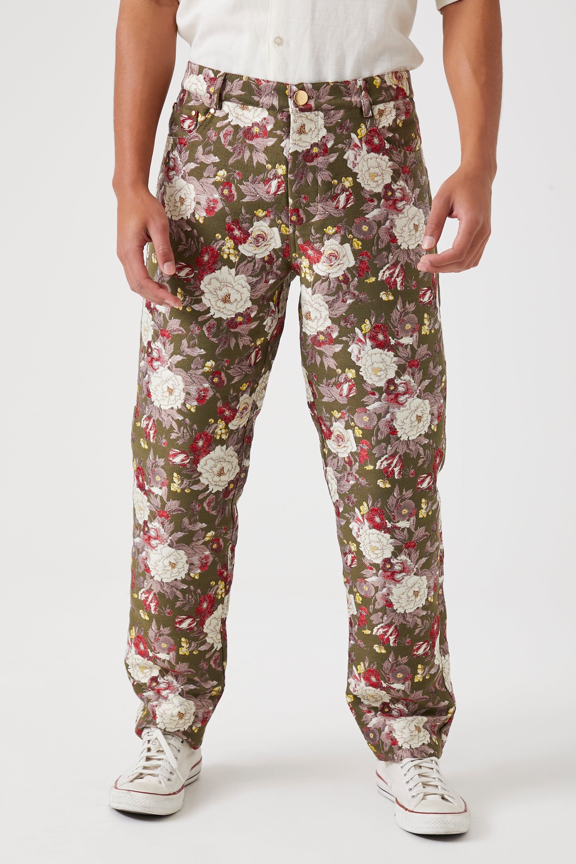 Pantalon fleuri avec motif jacquard sold by Urban Planet product image thumbnail 3