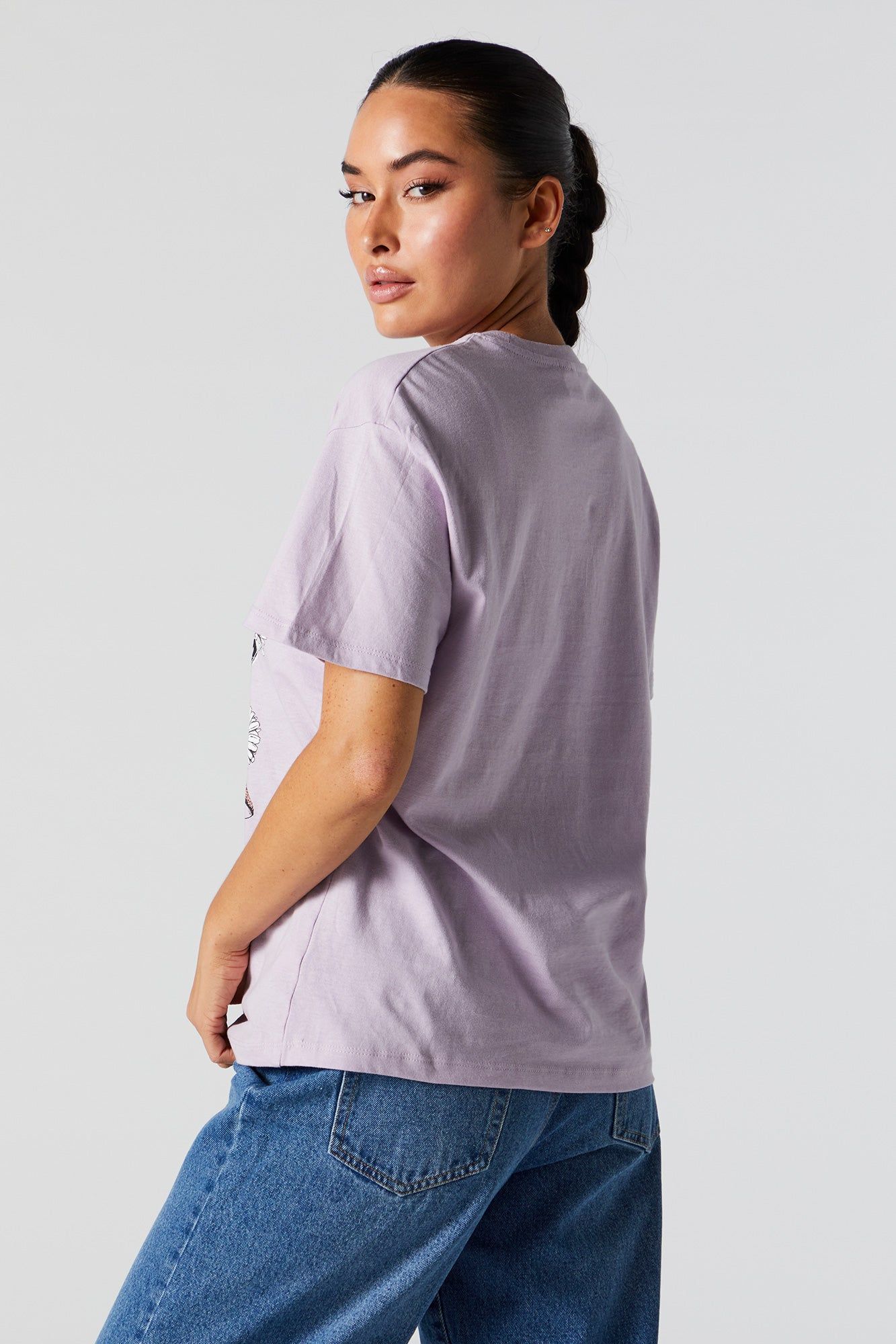 T-shirt de coupe garçonne à imprimé Live Free sold by Urban Planet product image thumbnail 2