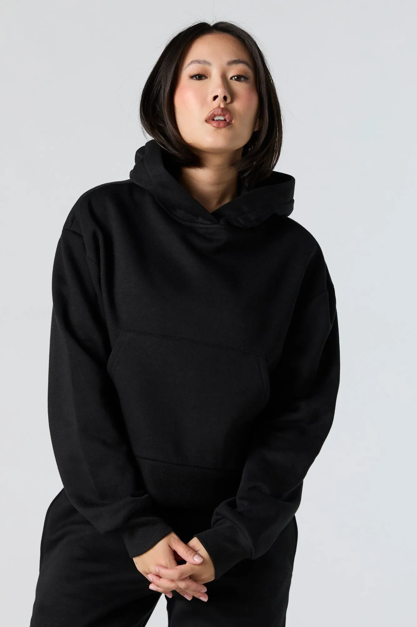 Fleece Oversized Hoodie sold by Urban Planet product image thumbnail 4
