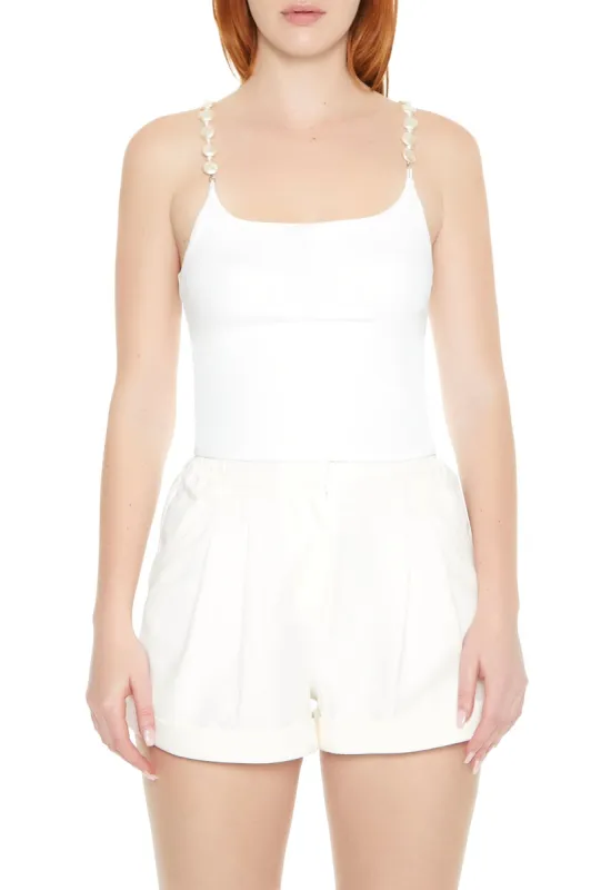 Camisole profilée avec bretelles ornées de similiperles sold by Urban Planet