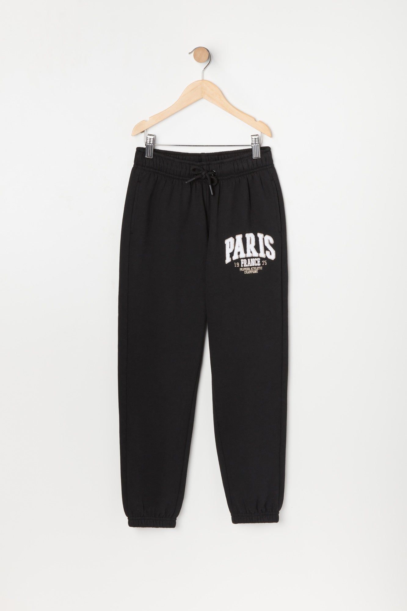Girls Paris Graphic Fleece Jogger sold by Urban Planet