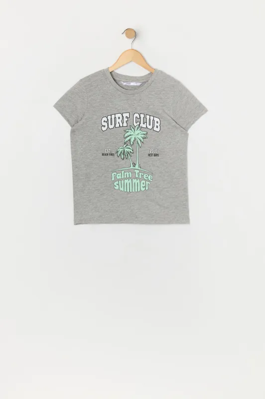 T-shirt à imprimé Surf Club pour fille sold by Urban Planet