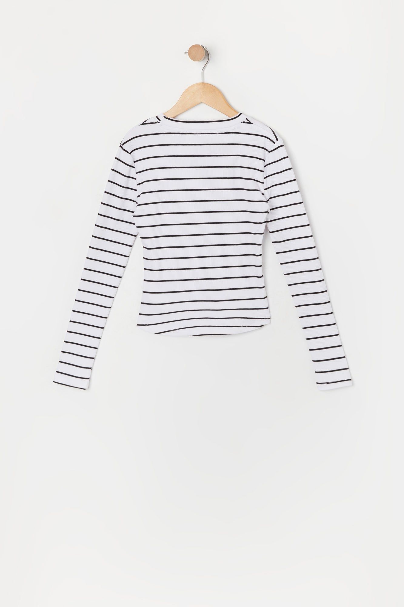 Haut côtelé rayé à manches longues pour fille sold by Urban Planet product image thumbnail 2