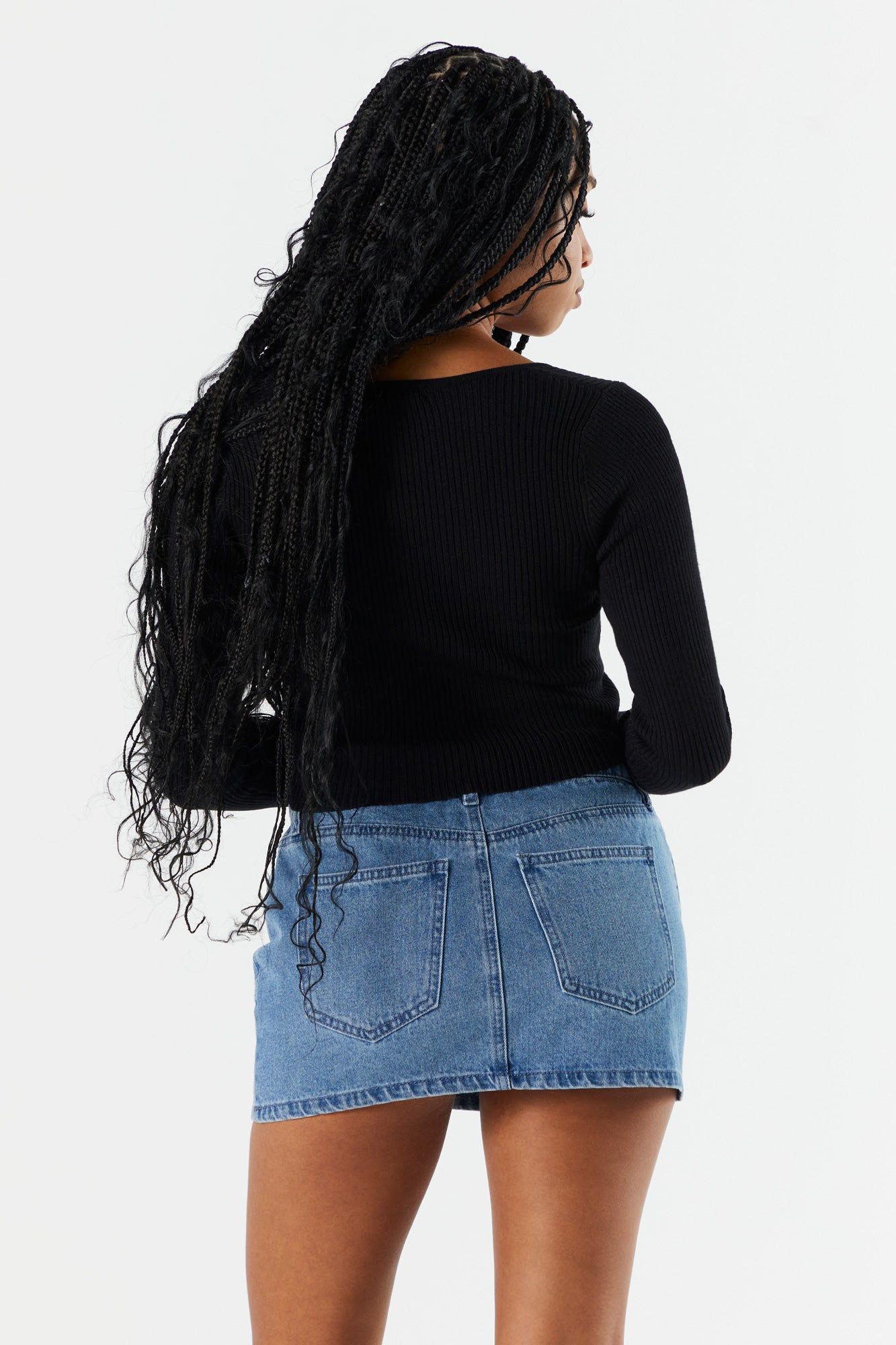 Chandail court à décolleté en coeur sold by Urban Planet product image thumbnail 5