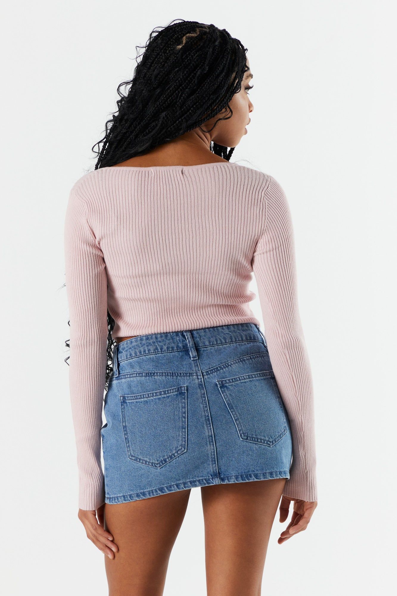 Chandail court à décolleté en coeur sold by Urban Planet product image thumbnail 11