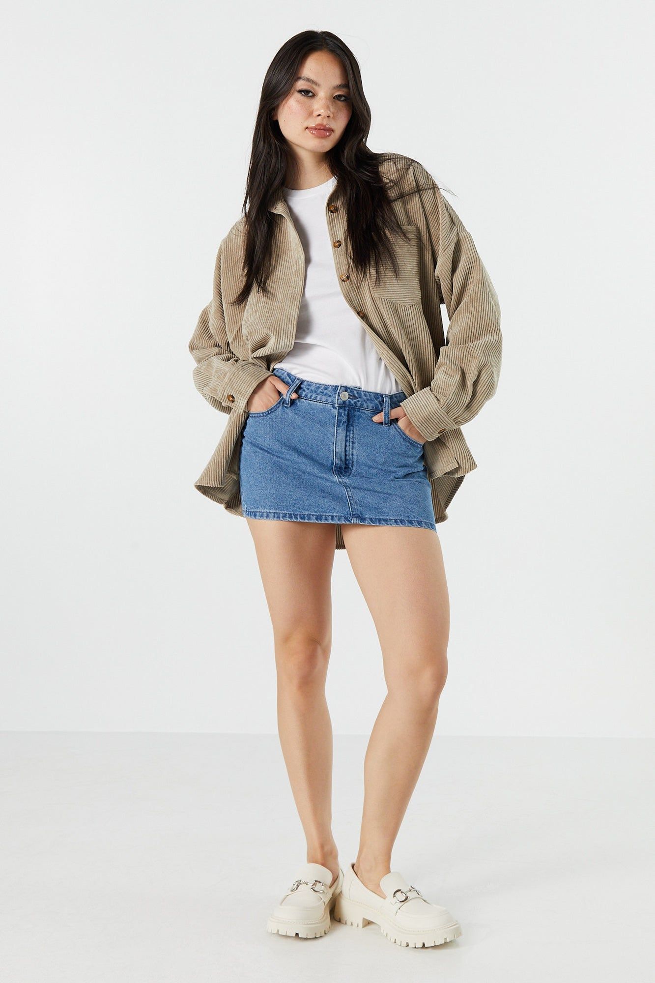 Corduroy Button-Up Top sold by Urban Planet product image thumbnail 3