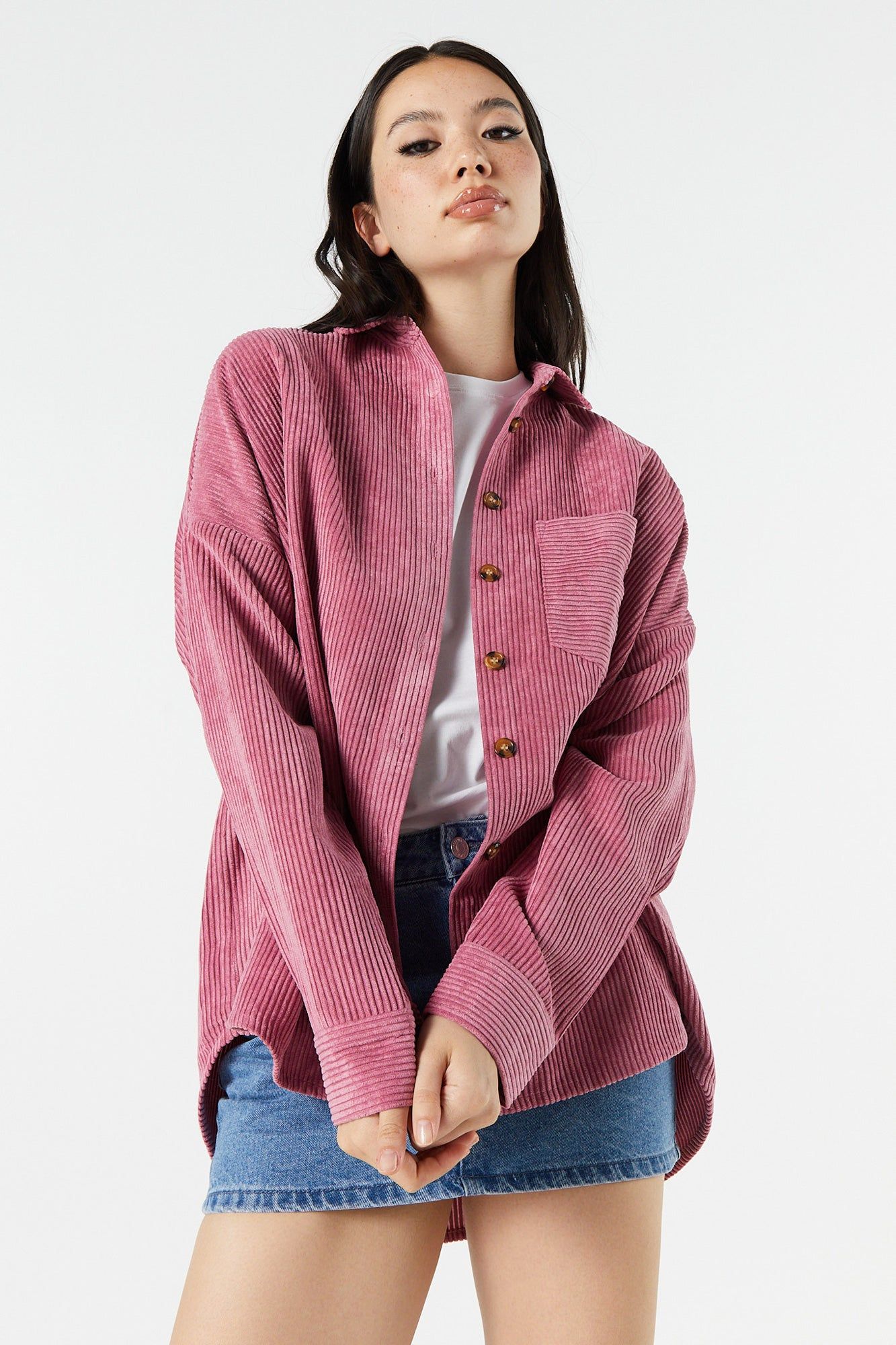 Corduroy Button-Up Top sold by Urban Planet product image thumbnail 10