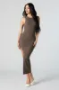 Robe midi asymétrique côtelée sold by Urban Planet
