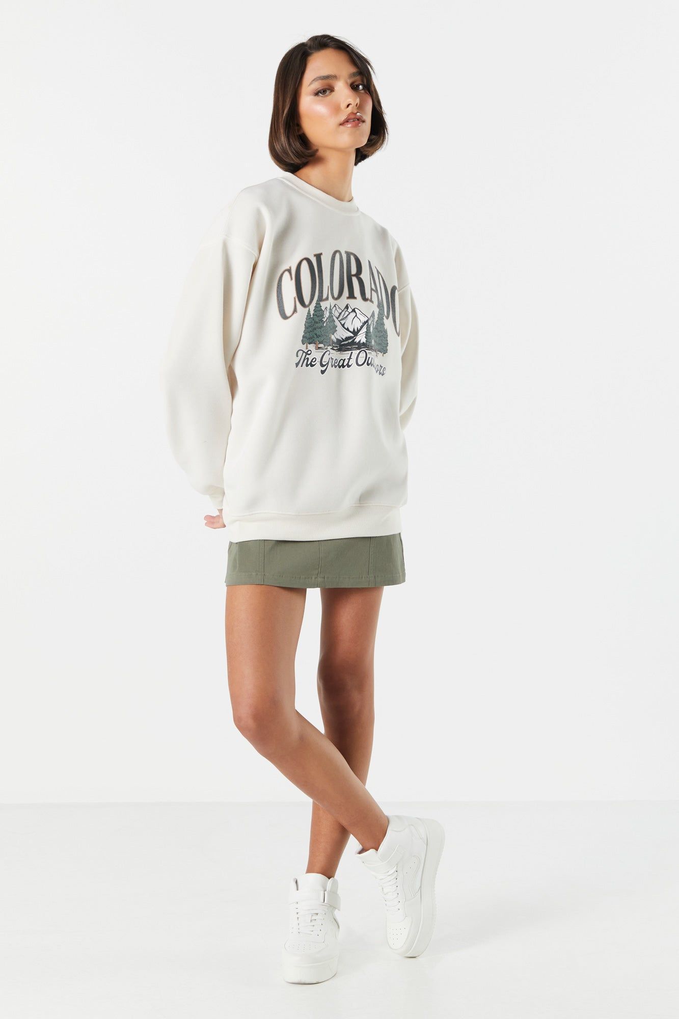 Colorado Graphic Fleece Sweatshirt sold by Urban Planet product image thumbnail 3