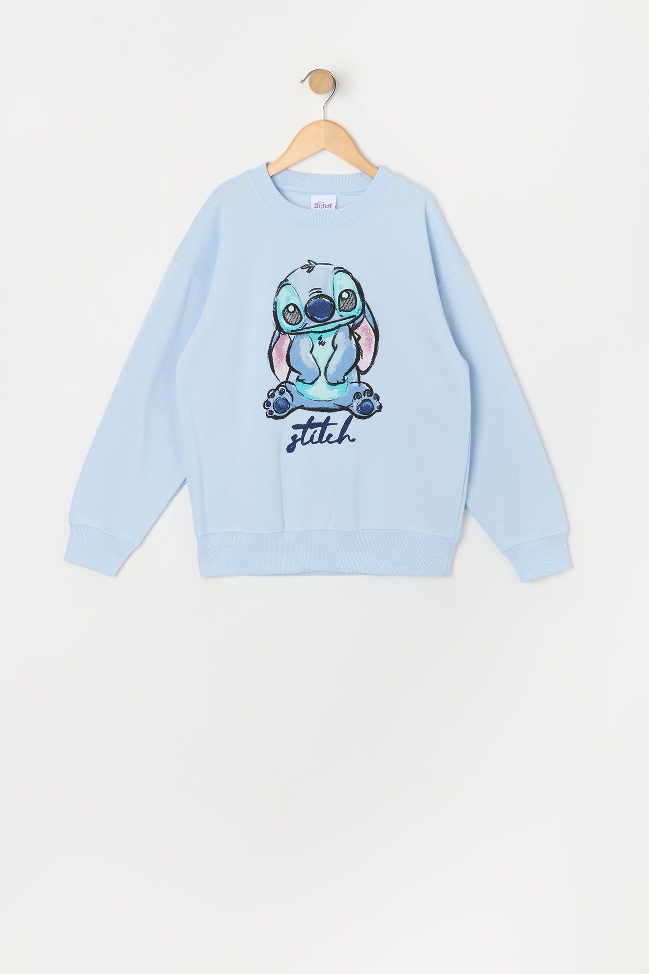 Girls Sitting Stitch Graphic Sweatshirt sold by Urban Planet