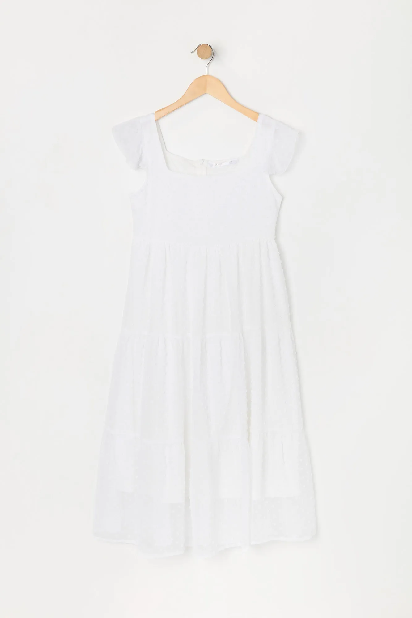 Robe maxi volantée en chiffon à pois pour fille sold by Urban Planet product image thumbnail 2