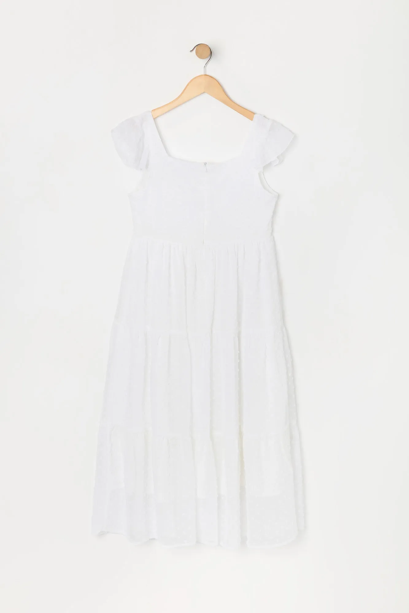 Robe maxi volantée en chiffon à pois pour fille sold by Urban Planet product image thumbnail 3