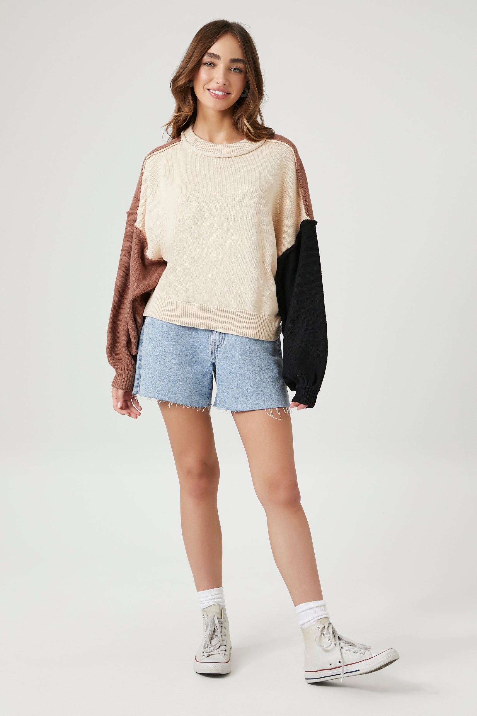 Oversized Colourblock Sweater sold by Urban Planet product image thumbnail 4