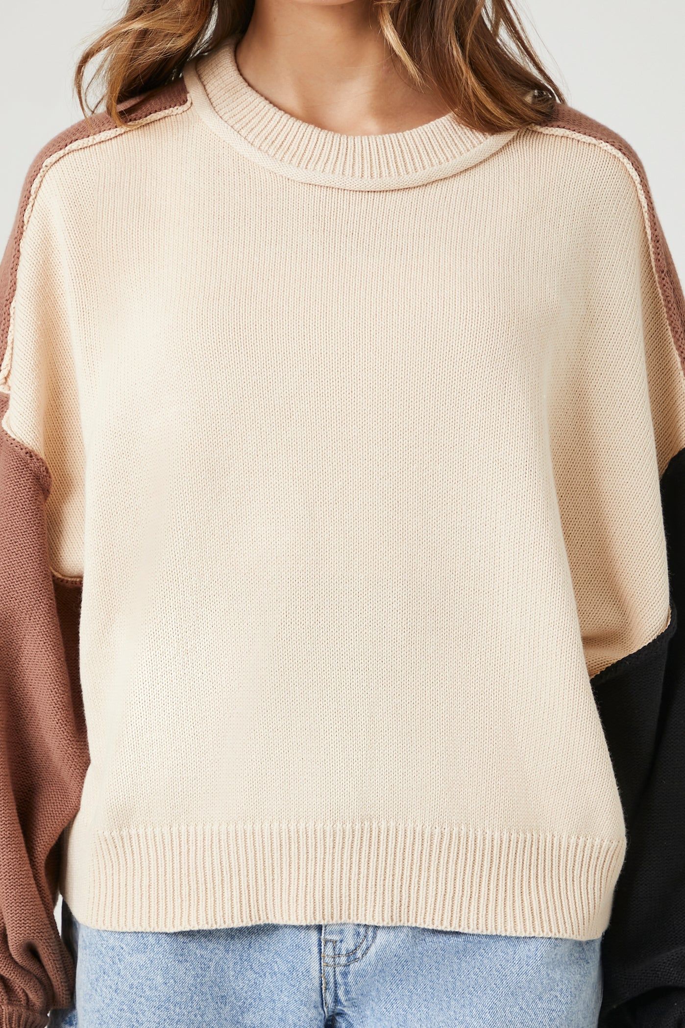 Oversized Colourblock Sweater sold by Urban Planet product image thumbnail 5