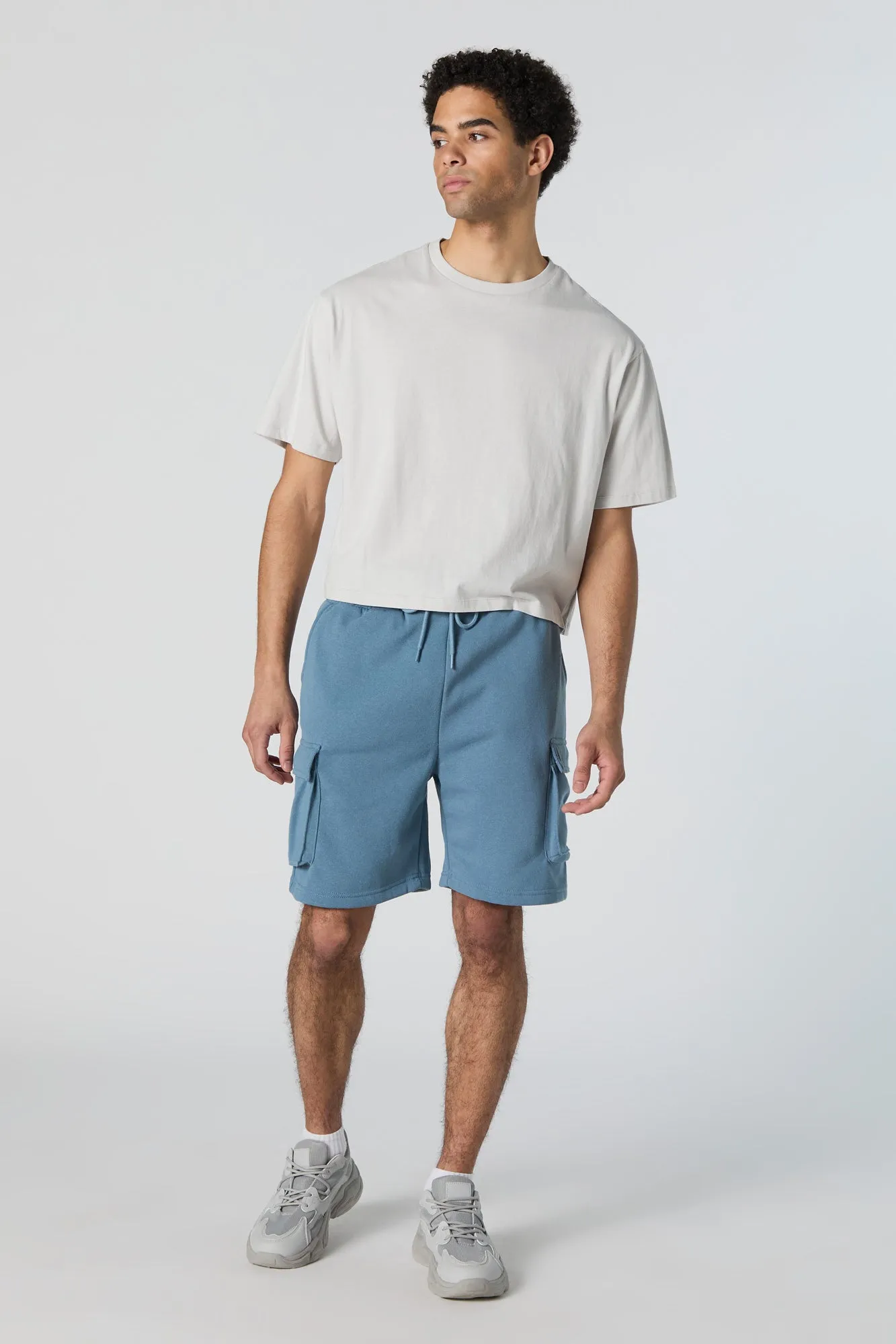 Fleece Drawstring Cargo Short sold by Urban Planet product image thumbnail 4
