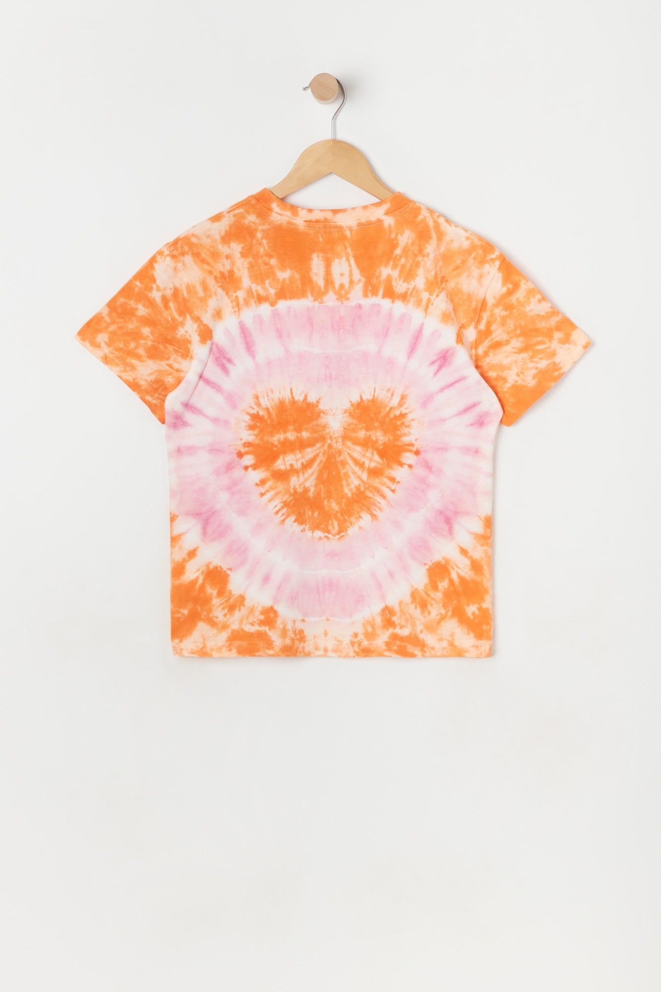 Girls Oversized Heart Tie-Dye T-Shirt sold by Urban Planet product image thumbnail 2