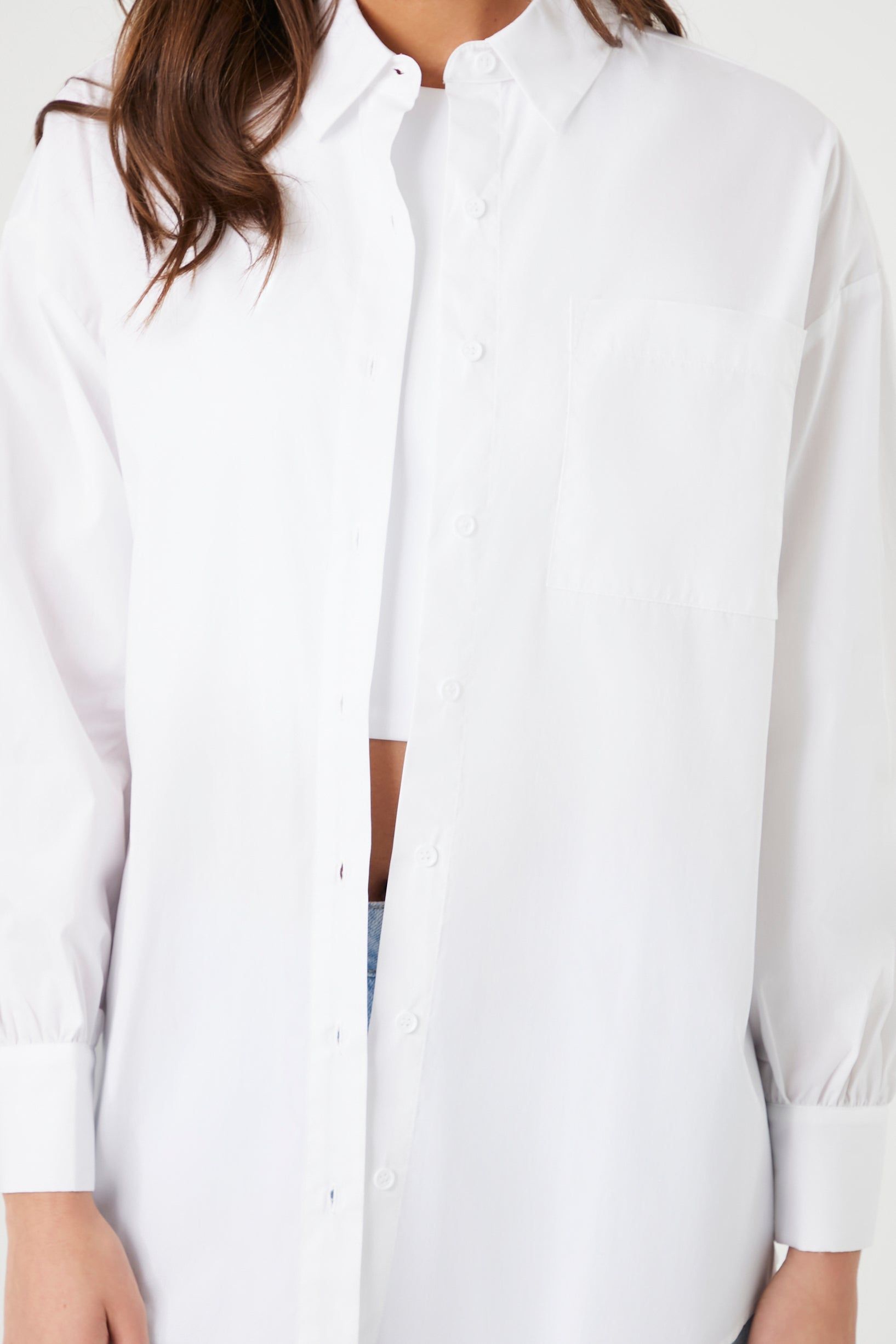 Haut surdimensionné avec ourlet arrondi sold by Urban Planet product image thumbnail 4