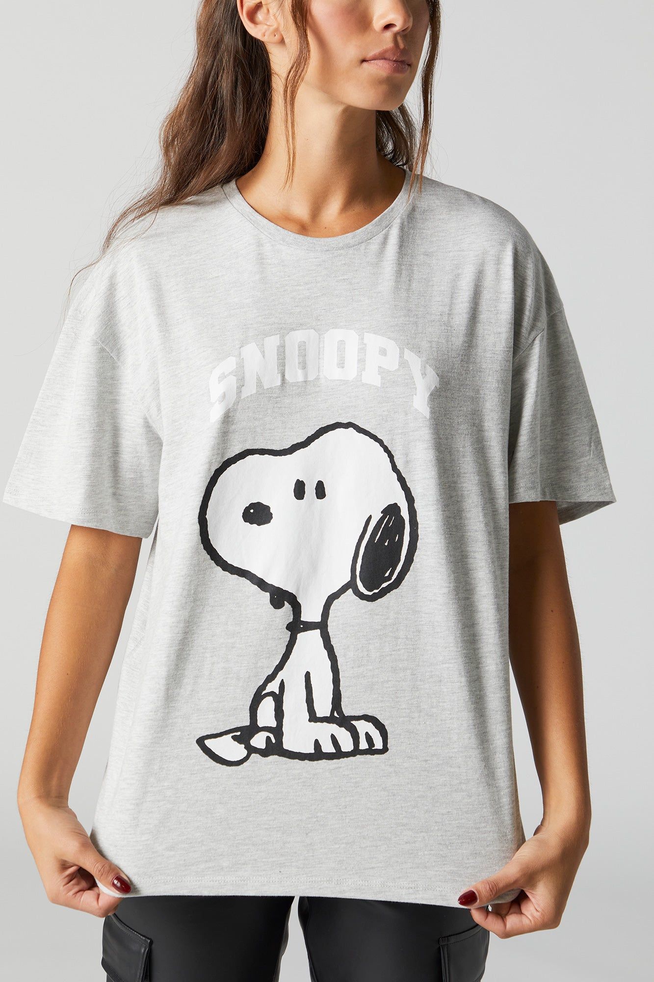 Snoopy Graphic Boyfriend T-Shirt sold by Urban Planet
