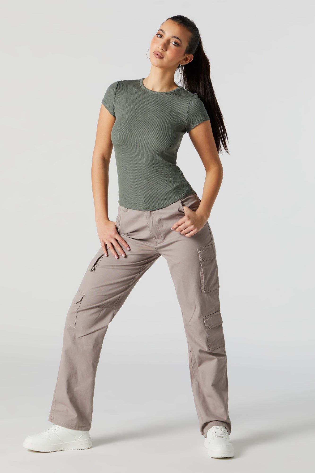 T-shirt ras du cou côtelé sold by Urban Planet product image thumbnail 3