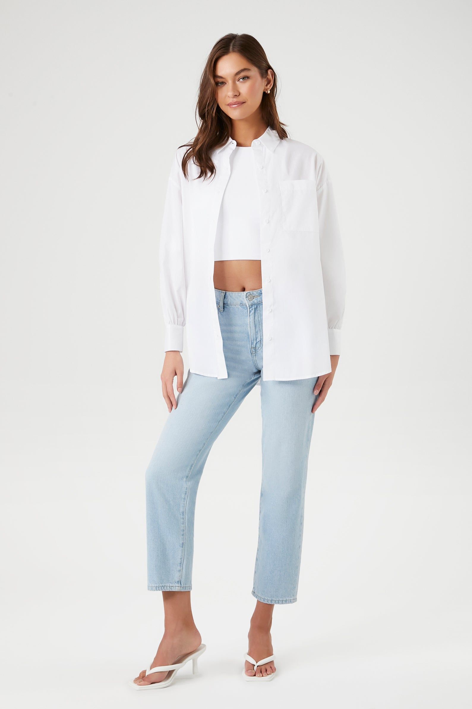 Haut surdimensionné avec ourlet arrondi sold by Urban Planet product image thumbnail 3