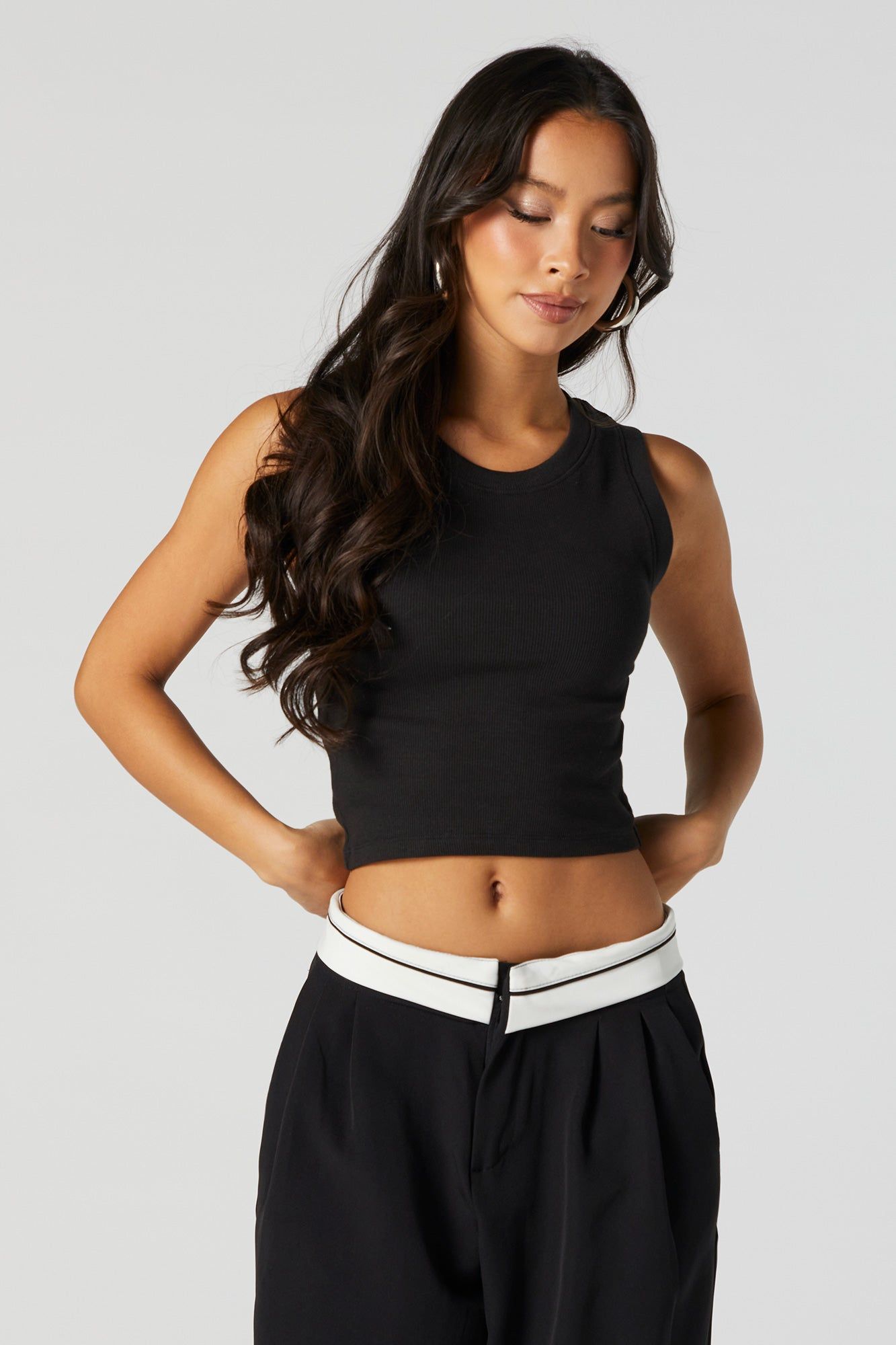 Ribbed Crewneck Tank sold by Urban Planet