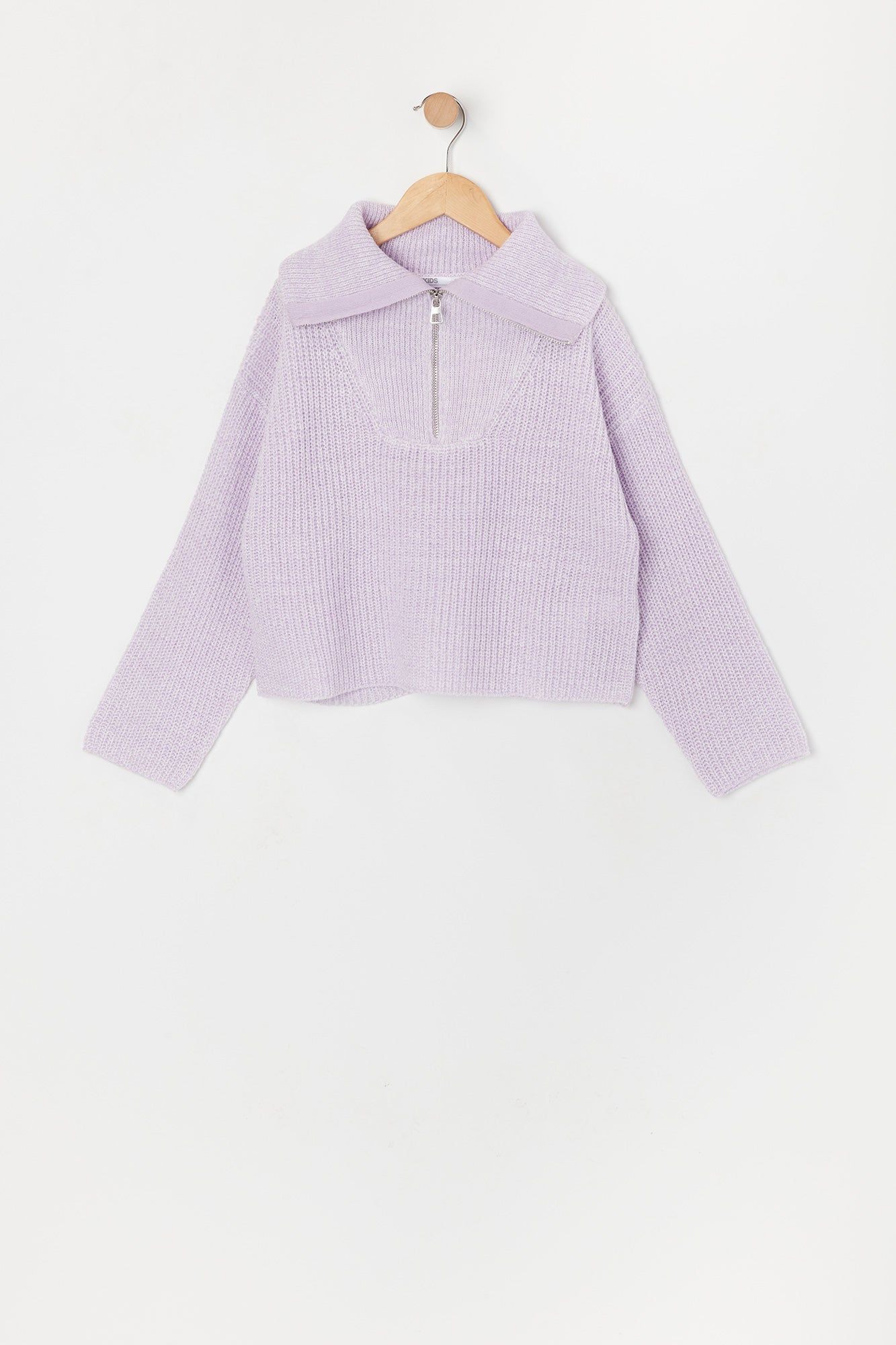 Chandail en tricot avec quart de fermeture à glissière pour fille sold by Urban Planet product image thumbnail 5