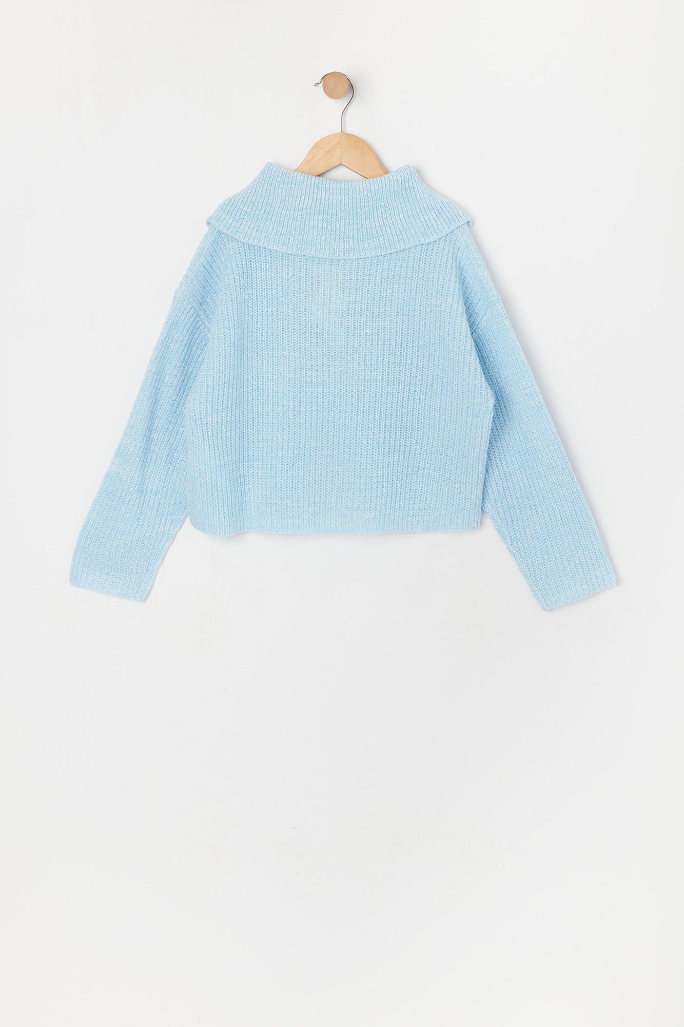 Chandail en tricot avec quart de fermeture à glissière pour fille sold by Urban Planet product image thumbnail 4