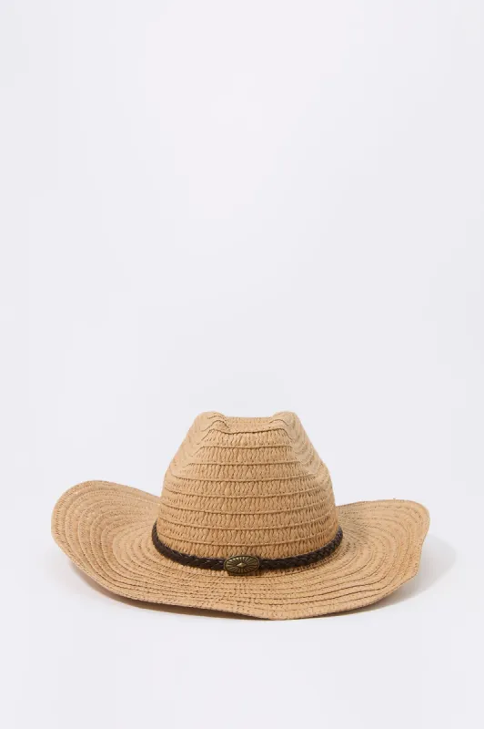 Braided Trim Cowboy Hat sold by Urban Planet