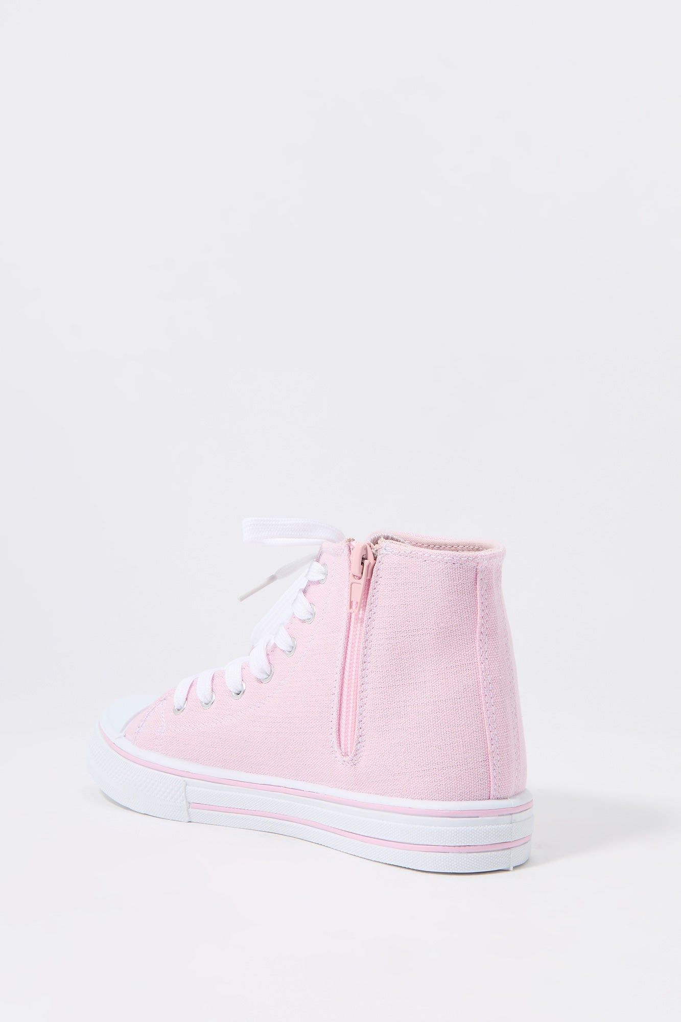 Espadrilles hautes rose à glissière sur le côté pour filles sold by Urban Planet product image thumbnail 3